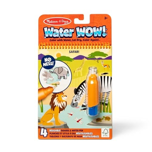 Melissa & Doug On The Go Water Wow! Reusable Water-Reveal Activity Pad – Safari