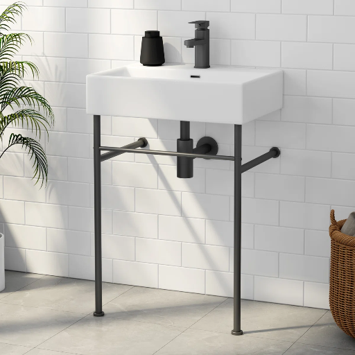 Turner 24" W x 16" D x 35" H Vitreous China Rectangular Console Bathroom Sink with Overflow Deal