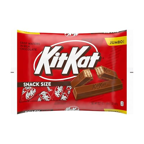 Kit Kat Milk Chocolate Wafer Candy Bars Snack Size Jumbo Bag 20.1oz