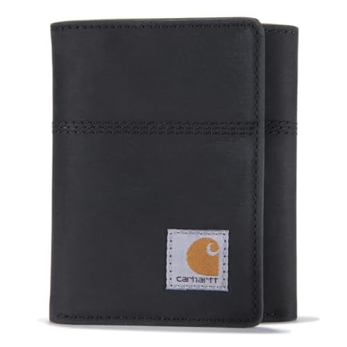 Carhartt Men’s Saddle Leather Trifold Wallet