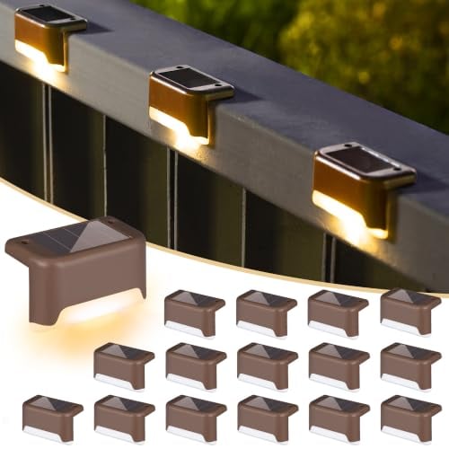 SOLPEX Solar LED Deck & Step Lights 16-Pack (Warm White) Deal