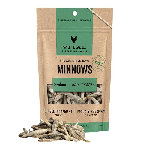 Vital Essentials Freeze Dried Minnows Dog Treats 1-Oz Deal