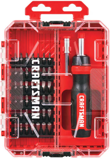 CRAFTSMAN VERSASTACK 44-Piece 1-in Magnetic Ratcheting Multi-Bit Screwdriver Set Deal