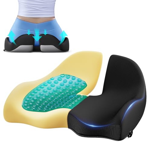 Benazcap Large Cooling Gel Memory Foam Seat Cushion Deal
