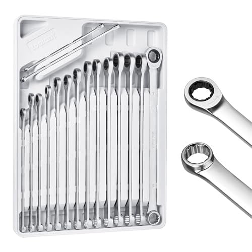(Prime Deal) Toolant 16pcs Extra Long Ratcheting Wrench Set 8-24mm Metric