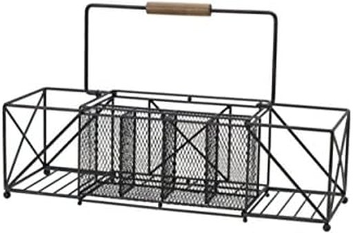 Gourmet Basics by Mikasa Baler Plate Napkin Holder (Large, Antique Black)