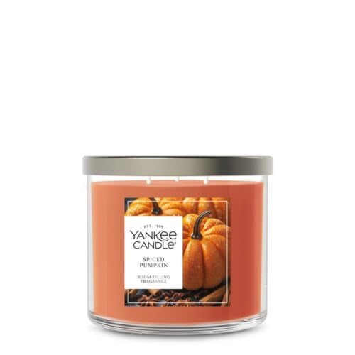 Yankee Candle Spiced Pumpkin Scented Candle 14.5oz 3-Wick Deal