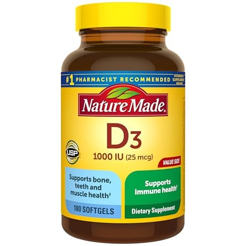 Nature Made Vitamin D3 1000 IU (25 mcg) 2 X 180 Softgels Deal