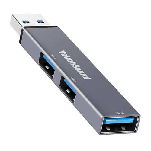 3-Port Mini USB Hub (1x USB 3.0 + 2x USB 2.0, Aluminum)