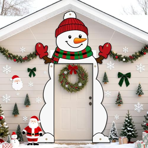 Christmas Snowman Door Banner