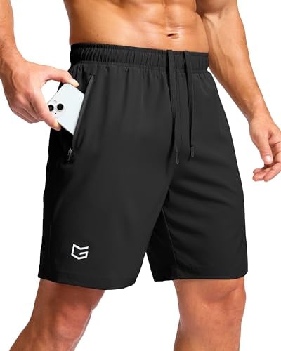 G Gradual Men's Athletic Running Shorts with 2 Zipper Pockets 7" Deal