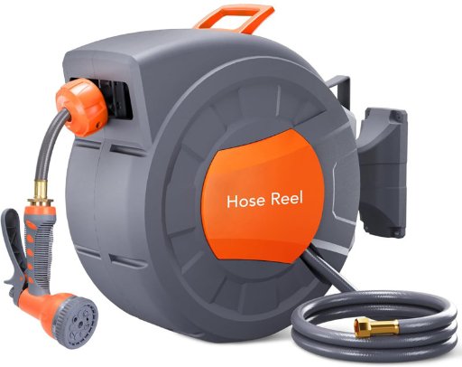 Retractable Garden Hose Reel 1/2 in x 72'