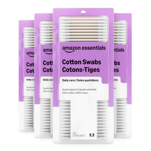 Amazon Basics Double-Tipped Cotton Swabs 4-Pack 500-Count Deal