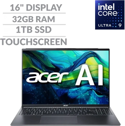 Acer Swift Go 16 Touchscreen Laptop Intel Ultra 185H, 32GB RAM 1TB SSD Refurbished