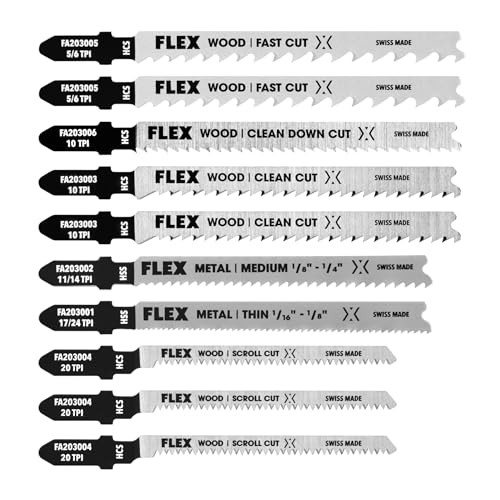 FLEX T-Shank Blade Set 10-Pack