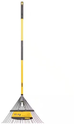 Dewalt 53" 24-Tine Steel Leaf Rake w/ Fiberglass Handle Deal