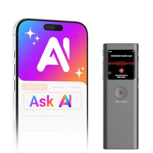 AI Voice Recorder with AI Note Taker (Grey) Deal