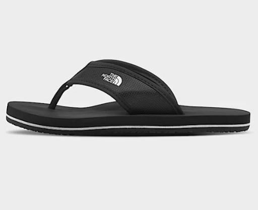 The North Face Youth Base Camp Flip-Flops (Black/White)