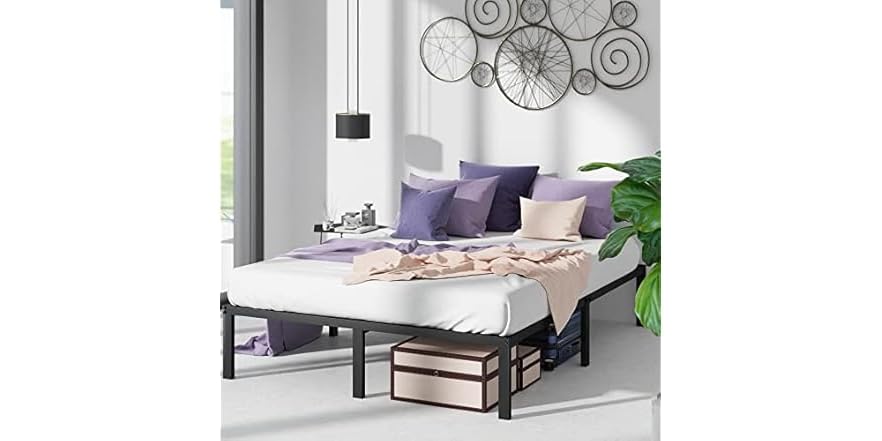 ZINUS Van 16 Inch Metal Platform Bed Frame Queen Deal