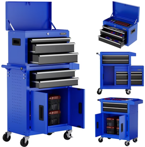 WORKPRO 20" 5-Drawer Rolling Tool Chest w/ Sliding Drawer & Removable Organizer Deal