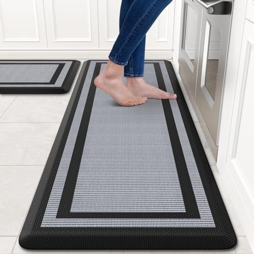 KitchenClouds Cushioned Anti-Fatigue Floor Mats - 2 PCS Deal