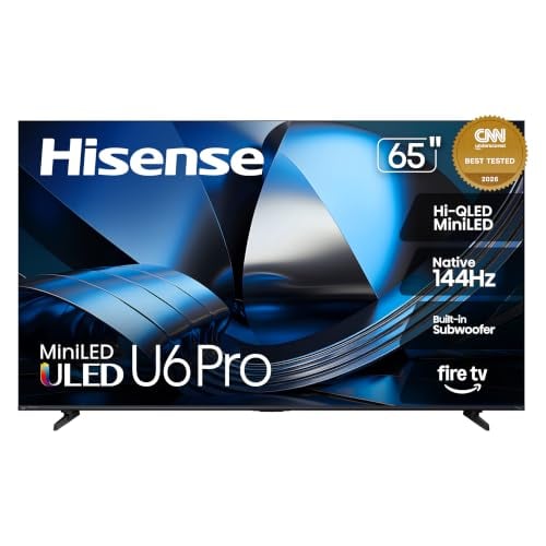 Hisense 65" U6 Pro Series Mini-LED ULED 4K UHD 144Hz HDR Gaming AI Smart Fire TV