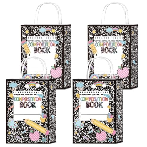 24 Pcs Composition Notebook Paper Gift Bags