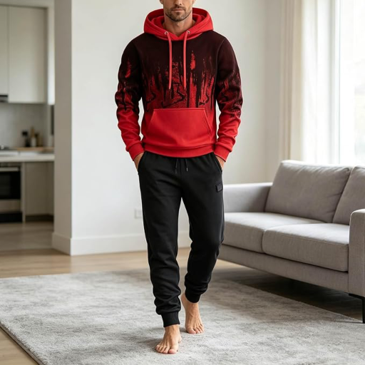 Graphic Hoodie and Joggers Sweatsuits Deal