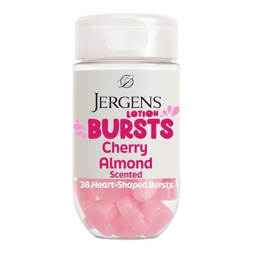 Jergens Cherry Almond Lotion Bursts, Squishy Heart-Shaped Moisturizer Bursts Deal