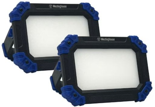 Westinghouse 2000 Lumens LED Rechargeable Portable Work Light 2-Pack