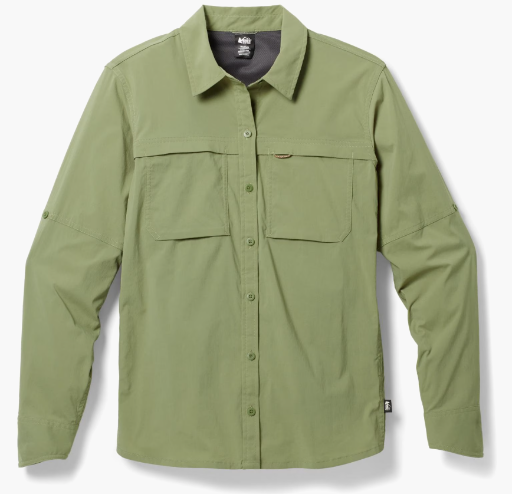 REI Co-op Women's Sahara Long-Sleeve Solid Shirt Deal