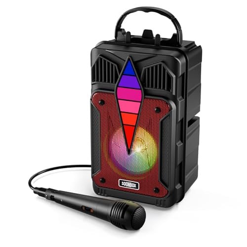 Portable Wireless Speaker with Voice Control and RGB Multi-Color Rhythm Lights Deal