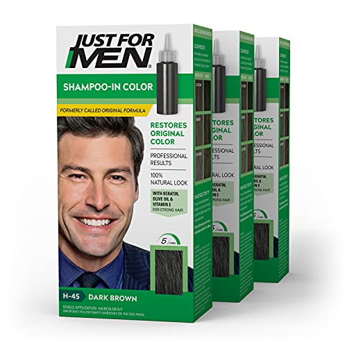 Just For Men Shampoo-In Color Dark Brown 3-Pack