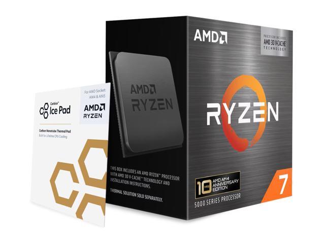 AMD Ryzen 7 5800X3D AM4 CPU with 240mm Liquid AIO CPU Cooler