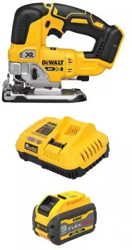 DeWALT 20V MAX XR Cordless Brushless Jigsaw with 9Ah Battery & Fast Charger Deal