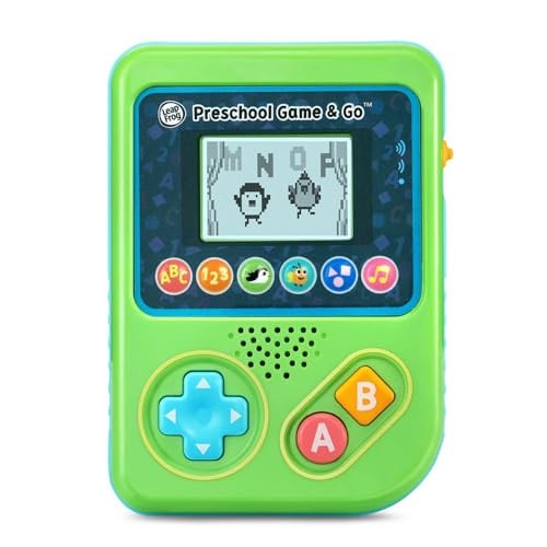 LeapFrog Preschool Game and Go Handheld Video Game Toy (Green or Pink)