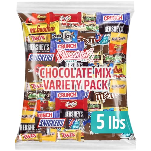 Chocolate Assorted Individually Wrapped Candy Variety Pack, 5 lb