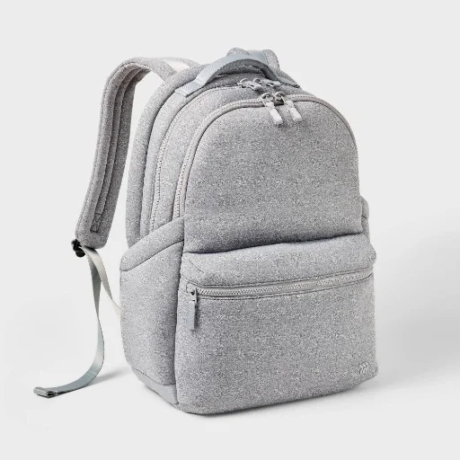 All In Motion 14L Faux Neoprene Backpack w/ Laptop Pocket (Heather Gray) Deal