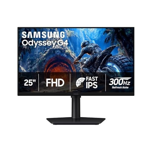 Samsung 25" Odyssey G4 (G40H) Series FHD 300Hz Gaming Monitor