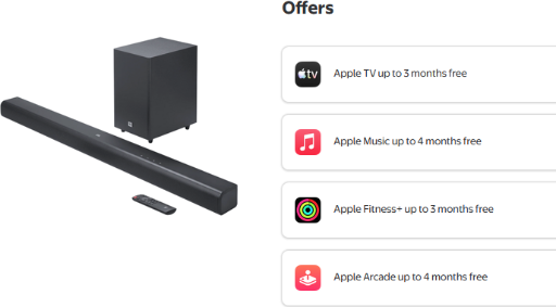 JBL CINEMA SB550 3.1 Channel Soundbar with Wireless Subwoofer W/4 Free Offers