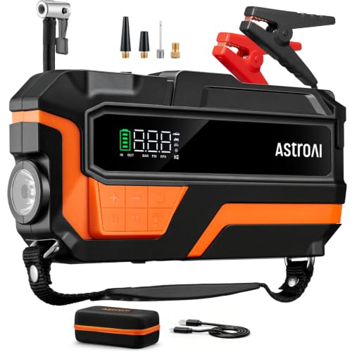 AstroAI M10 6000A Car Jump Starter with Air Compressor