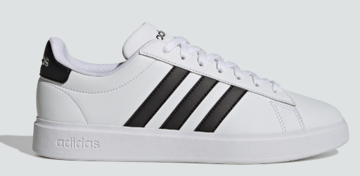 adidas Men's Grand Court 2.0 Shoes (Core Black/Core Black/Cloud White) Deal