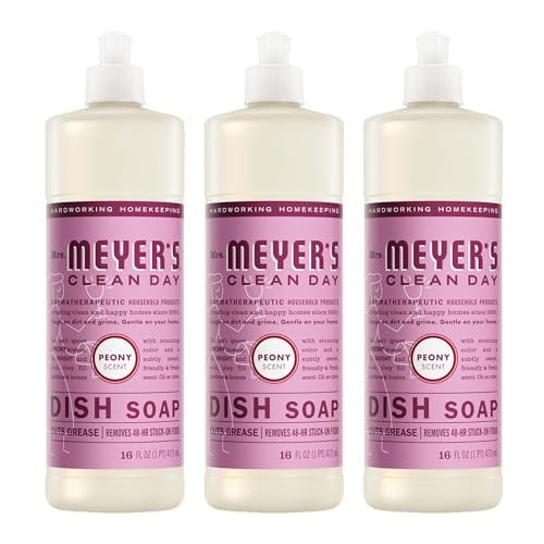 3-Pack 16-Ounce Mrs. Meyer's Clean Day Liquid Dish Soap (Peony) Deal