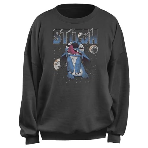 Disney Juniors Planets Oversized Charcoal Sweatshirt