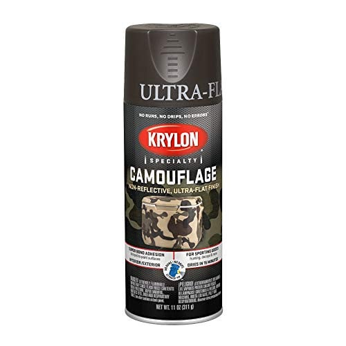 Krylon Camouflage Paint, Ultra Flat, Brown, 11 oz Deal