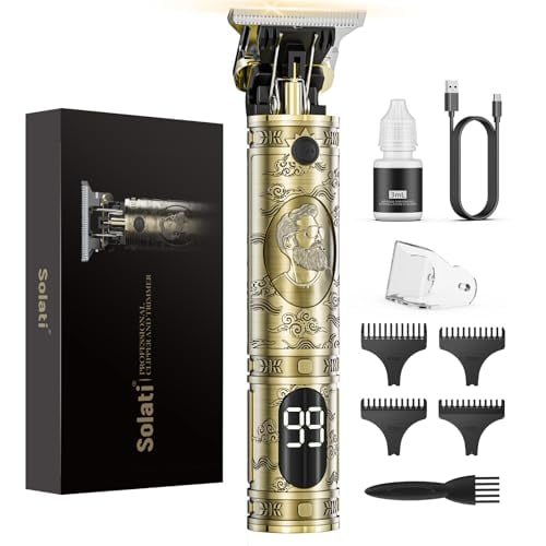 Solati Professional Rechargeable Hair Clippers for Men with LCD Display