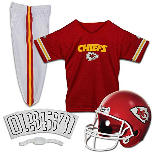 Franklin Sports Kansas City Chiefs Kids Football Uniform Set
