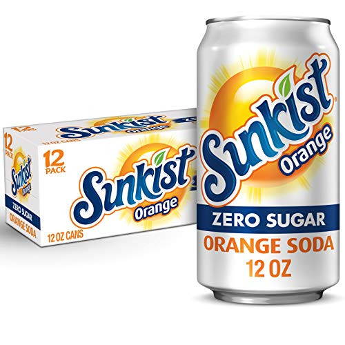 3 x 12-Pack Sunkist Zero Sugar Orange Soda