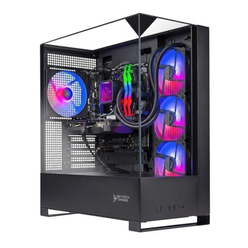 Skytech Gaming Shadow 5 Gaming PC AMD 7 9700X RTX 5060 Ti 16GB VRAM 1TB NVMe SSD 16GB DDR5 RAM 6000