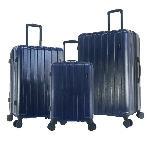 Olympia USA Sidewinder 3-Piece Expandable Hardside Spinner Luggage Set